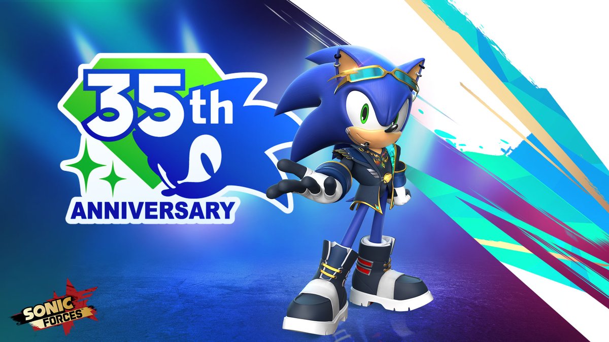 SEGAHARDlight's tweet photo. Idol Sonic brings high-energy performance and stunning vocals for his 35th Anniversary - tour starts today in Dash &amp; Forces! 🎤✨ https://t.co/pvI81LGDlG
