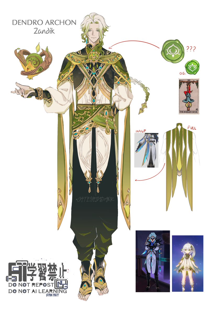 MamaSeal105's tweet photo. #GenshinImpact
#Dottore #ReverseAU
Dendro archon Zandik(?) and like OG!Dottore, it seems he already knows quite a bit about the truth of Teyvat...
haven't decided what his weapon will look like yet, so I'm using aranara's for now. Any recommend? https://t.co/Z4GMmOClSL