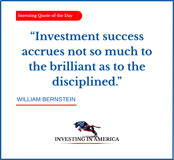 MebFaber's tweet photo. USA Investing Quote of the Day: “Investment success accrues not so much to the brilliant as to the disciplined.” - William Bernstein https://t.co/l035DZHru3