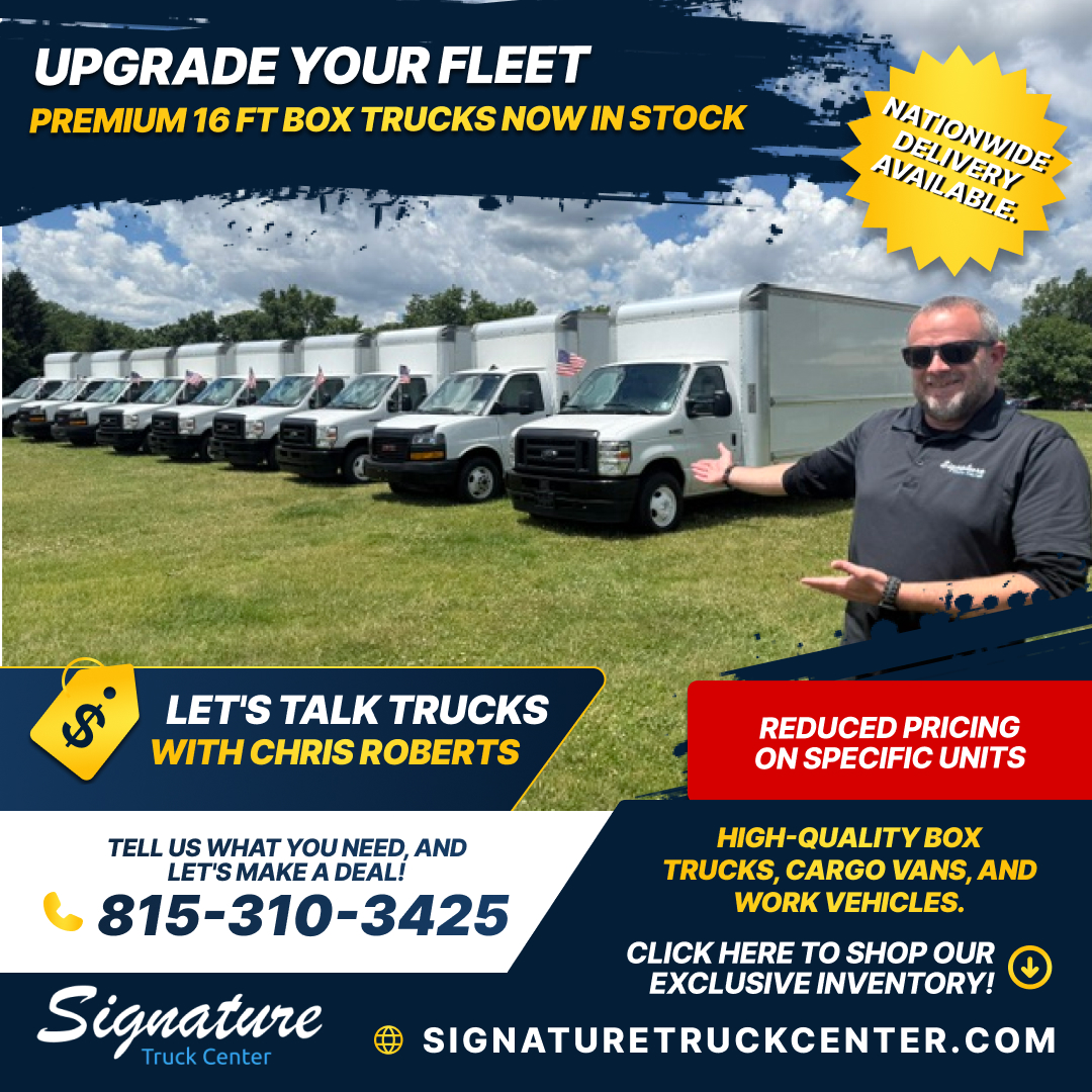 SignatureTrkCtr's tweet photo. Stop making multiple trips! 👋 Get a reliable 16 Ft Box Truck from Signature Truck Center. 💼💨 DM or click the link now! #BoxTrucks #Logistics #SmallBusiness https://t.co/Mw7LWWbVZZ