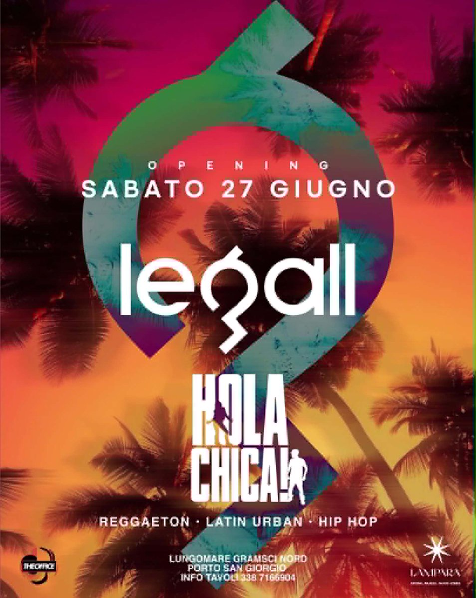 AngeliPierre's tweet photo. Apertura con Hola Chica alla discoteca Le Gall Porto San Giorgio
Lista, tavolo, hotel 3394339511 Lino https://t.co/q1pun2yhzV
#apertura #holachica #legall #27giugno #portosangiorgio #maturità2026 #zonabianca #Messi #DMDLINEUP2026 #InghilterraCroazia #18giugno #Ronaldo #Pavese https://t.co/49kokHNuXd