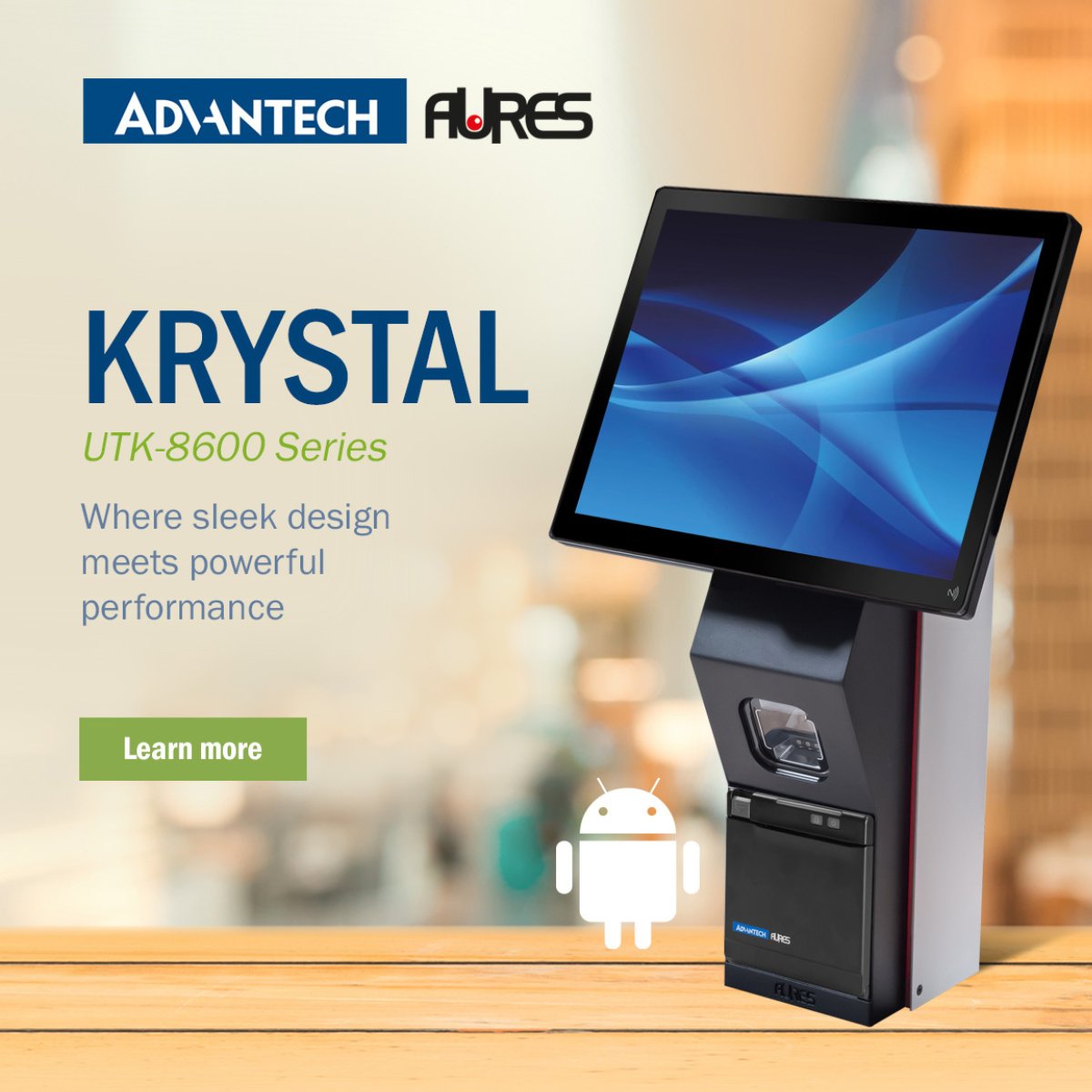 AURES_UK's tweet photo. Introducing the KRYSTAL UTK-8600 Android kiosk: sleek self-service with SoftPOS Tap-to-Pay, 15.6" FHD touch, Android 14 GMS, 2D scanner & printer. Countertop, wall or freestanding. Cuts queues & speeds service. ๐: 01928 599 966 ๐ท: https://t.co/tjqqz5VWDY #SoftPOS https://t.co/JYQg33FkYU
