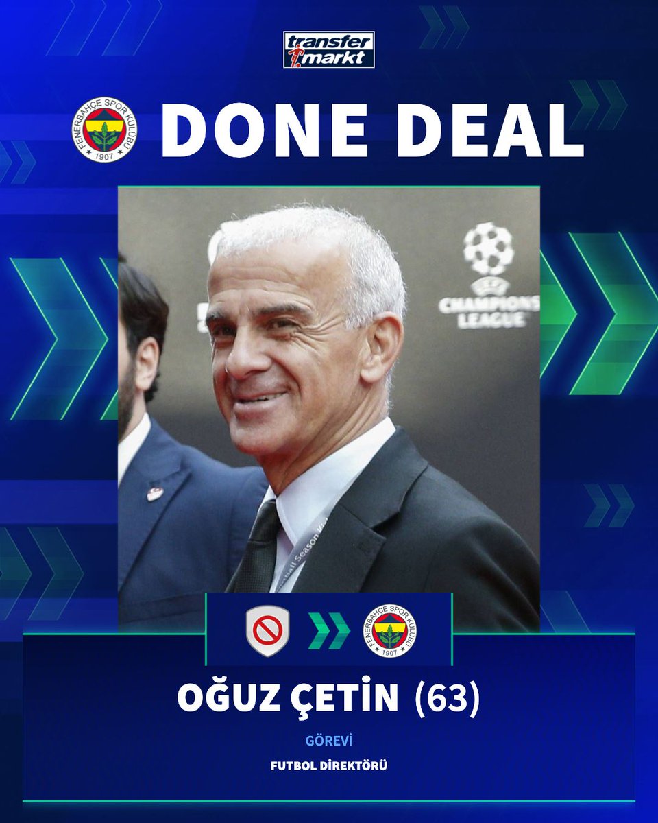 AybarsHunalp's tweet photo. ✅ DONE DEAL

👔 Fenerbahçe, futbol direktörlüğü görevine Oğuz Çetin'in getirildiğini açıkladı!

➡️ https://t.co/IBfB3Yb8pE https://t.co/ChLlIAq1zA