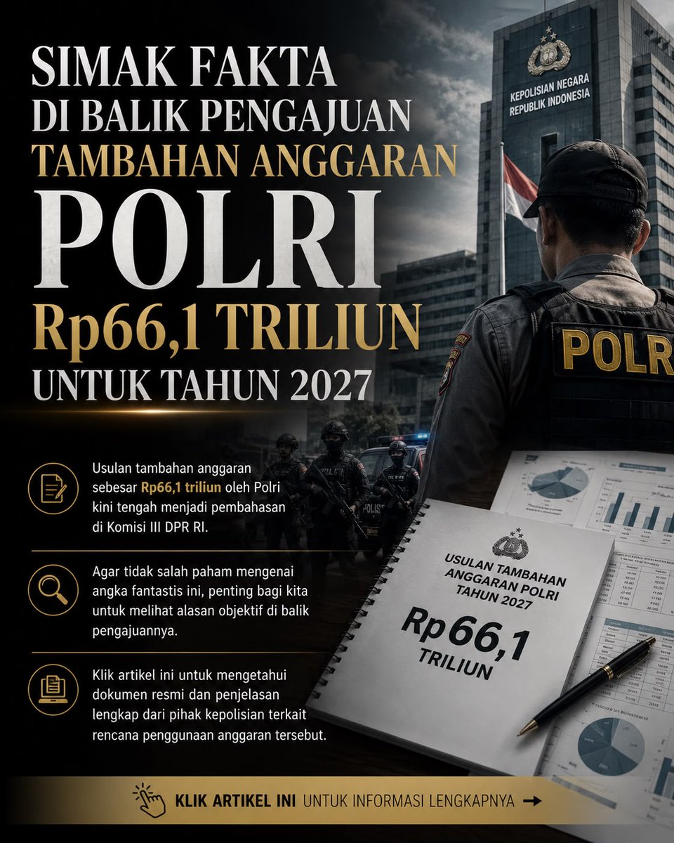 MVaranov's tweet photo. Simak Fakta di balik pengajuan tambahan anggaran Polri

#polri #polripresisi #polriuntukmasyarakat https://t.co/ru1gN86Yut