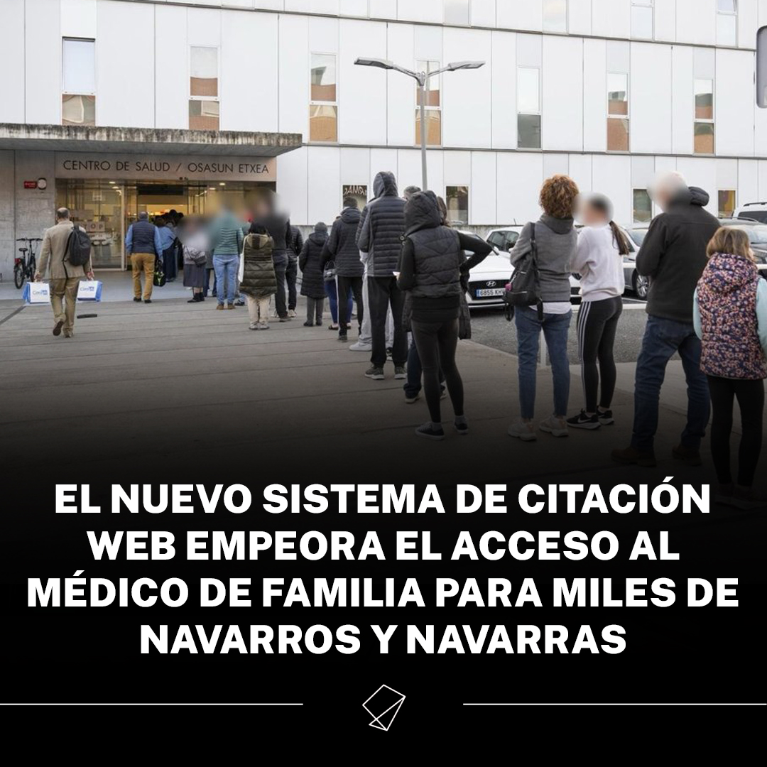 upn_navarra's tweet photo. ❌ Empeora aún más. No dan una.

¿Han desaparecido las colas para conseguir cita? No.

@leticiasmartin: "Se ha impuesto un sistema en contra del criterio de la mayoría de los directores de los centros de salud. Imposición que también apunta a que se ha cobrado el puesto de la gerente de Atención Primaria”