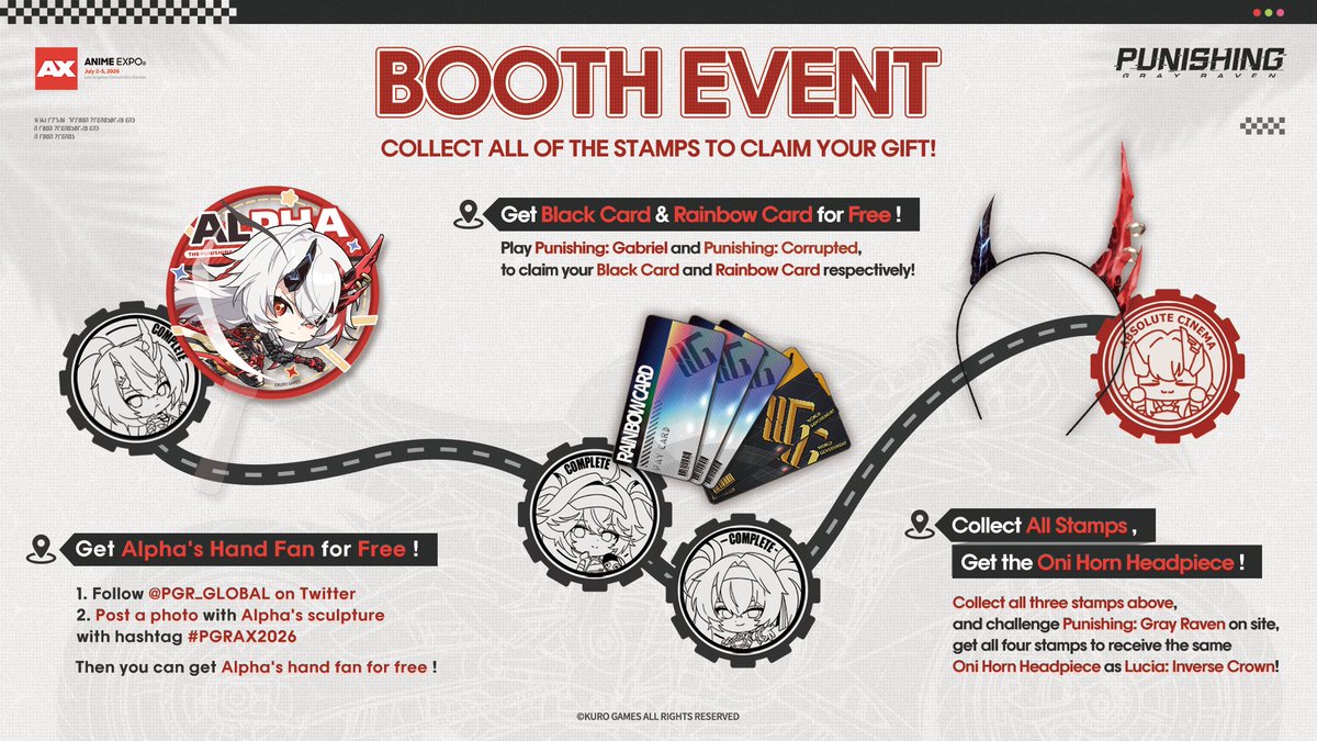 🏁Punishing: Gray Raven × Anime Expo | Booth Event Wait—Alpha has