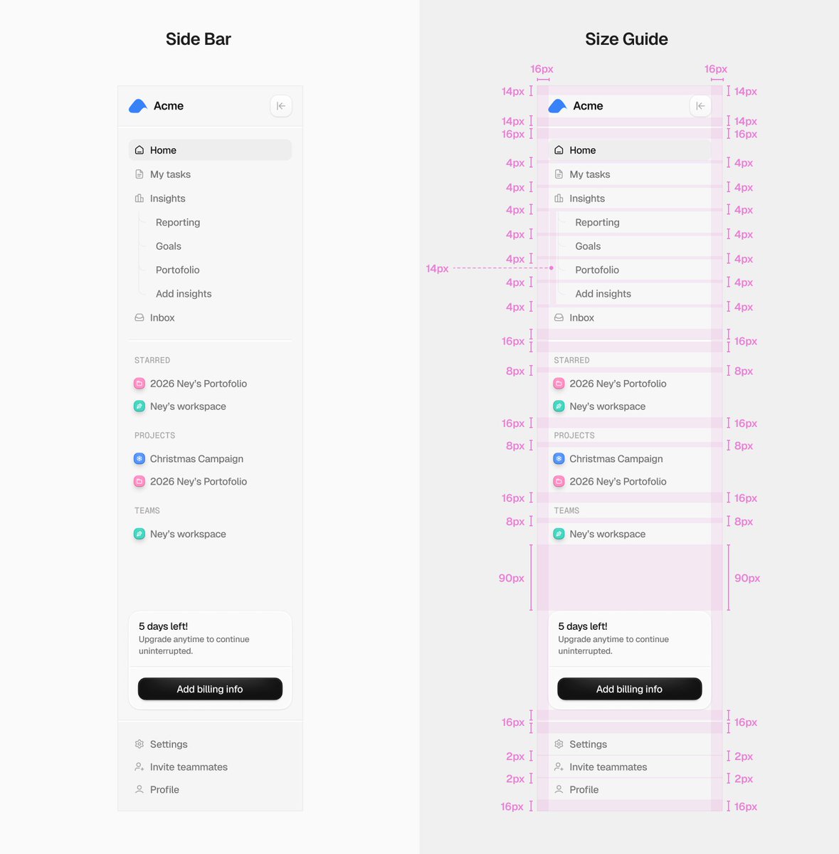 marcelkargul's tweet photo. product design tip: keep your sidebar clean https://t.co/NlcHcKS6aG