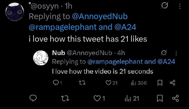 AlwaysOnline03's tweet photo. @osyyn @AnnoyedNub @rampagelephant @A24 And yours has 21 views https://t.co/DSAmFjaiHX
