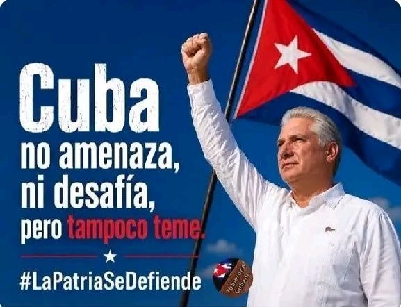 ElecGuantanamo's tweet photo. Díaz-Canel...El pueblo cubano defiende su dignidad con firmeza. La soberanía cubana es innegociable.  Cuba resiste, crea y vence. La unidad nacional es garantía de victoria.  El pueblo cubano no se rinde jamas.#CubaEstáFirme.#CubaEsRevolución.#CubaVencerá.#LaPatriaSeDefiende. https://t.co/XPHzrTBhlt