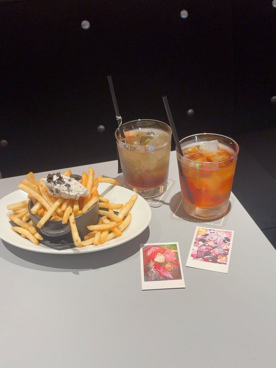 kanulovemi's tweet photo. 平日に行ったけど予約無しでも入れるよ( > ·̫ <)👍🏻🌟ポテトはモバイルメニューにないので注意⚠️
撮影して時間が経ってもポテトがカリカリで美味しかった( ᴖ⩊ᴖ💧
📍MERCER BRANCH GINZA TERRACE
#MariaMarionette #MariMerch #ホビ垢 https://t.co/YSgAESPm6v
