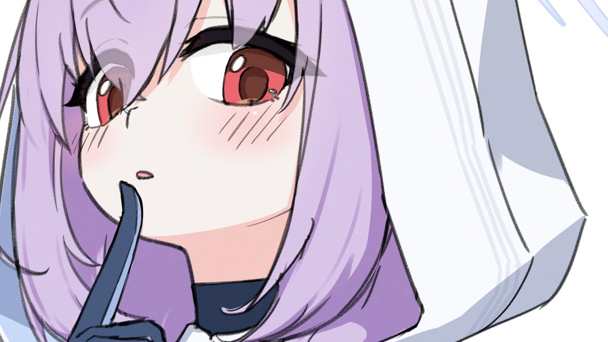 Sanmon_illus's tweet photo. 慣れない顔の角度練習中... https://t.co/8ROa2Z8BRg