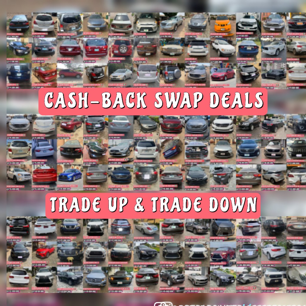 Debargainer's tweet photo. CASH-BACK SWAP DEALS
TRADE UP &amp; TRADE DOWN
NOW AVAILABLE 

BRING YOUR OLD CARs LETS TALK NUMBERS

SWAP YOUR CAR WITH EASE WITH US

🤳08095016836 https://t.co/Znq8ANHq0H