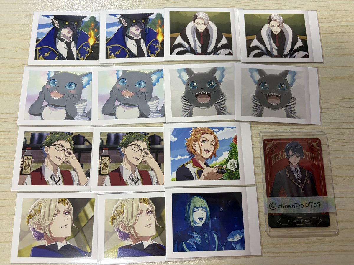 Hinantyo0707's tweet photo. 交換・譲渡
ツイステ　アニメーション　ぱしゃこれ
譲→画像参照
求→デュース（金髪の姿のやつ）または1枚90円＋送料
譲渡は2枚以上、同じ絵柄纏めてのみ
ツイフィ必読 https://t.co/jSLlED17KP