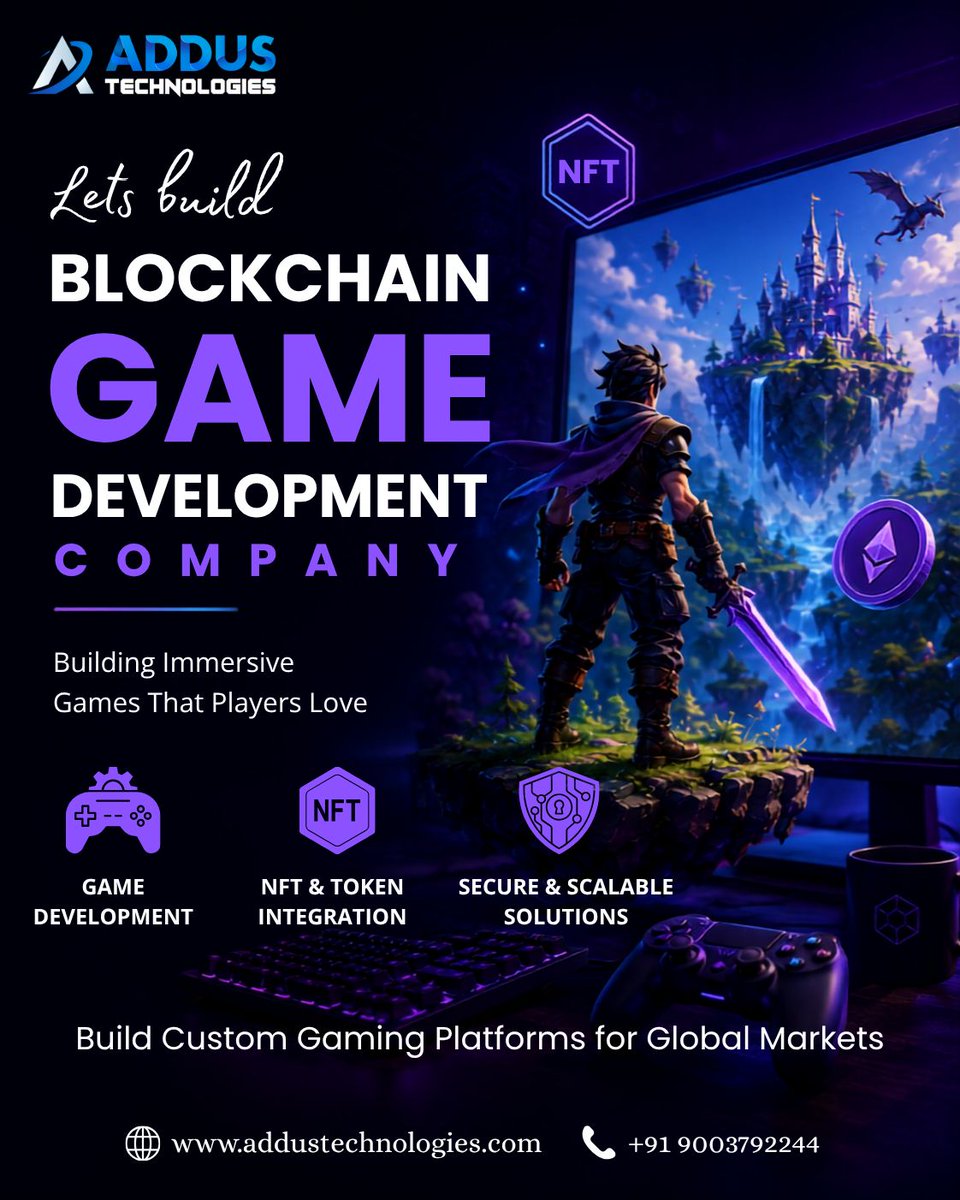 addustech's tweet photo. Build secure and scalable gaming platforms with engaging gameplay, digital asset integration, and high-performance features.
Visit us >> https://t.co/7fsR2GwuAa
#gamingdevelopment #blockchaingaming #web3gaming #gamefi #nftgaming #playtoearn #gamedevelopment #gamingplatform #usa https://t.co/RVO6h1D6Ry