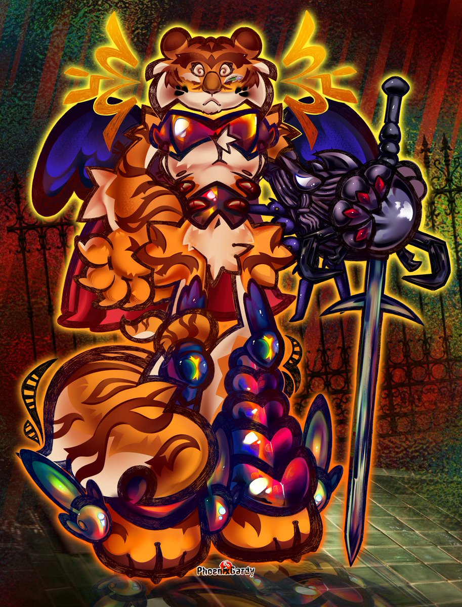 PhoenixGardy's tweet photo. ARTFIGHT: PhoenixGardy
Feel free to attack me! 

#artfight2026 #teammystery #artfightattack #ocart #furryartist https://t.co/0ddhnmikUU