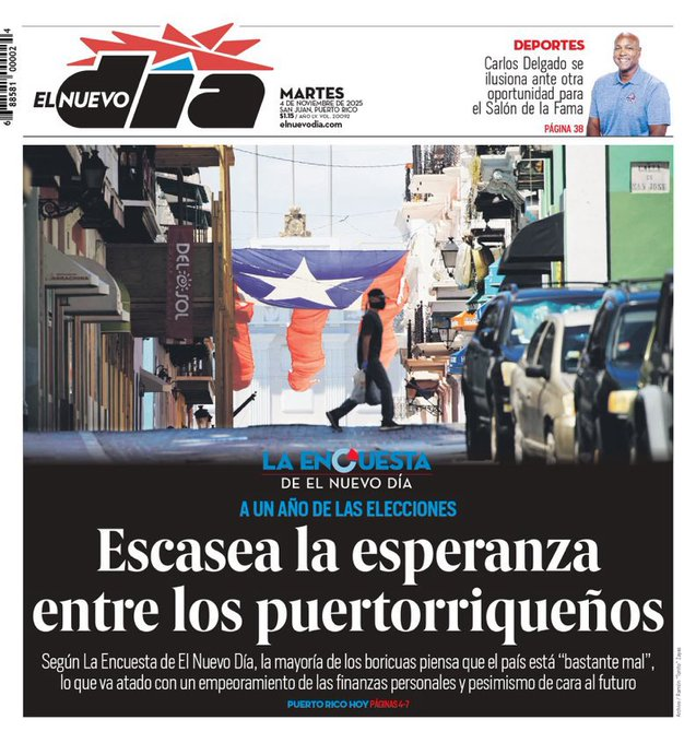 barricada_azul1's tweet photo. Allá @ElNuevoDia y los puertorriqueños lúgubres, si no tienen ESPERANZA es que no creen en Dios y si tampoco creen "Que lo Mejor esta por Venir" con la #Estadidad🇺🇸🇵🇷 pues están fastidiaos, solo falta que no tengan para el boleto de avión y se tengan que ir nadando.
Hasta la bandera pintan de negro!