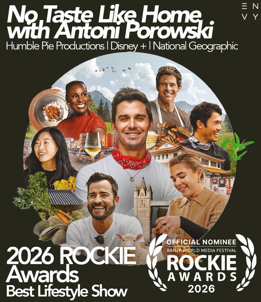 envypost's tweet photo. We're delighted to see No Taste Like Home with Antoni Porowski take home the Rockie Award for Lifestyle.
A huge congratulations to everyone involved helping bring this fantastic series to the screen. 
Congratulations to the entire production team at Studio ramsay global. https://t.co/lGnVvLVLtA