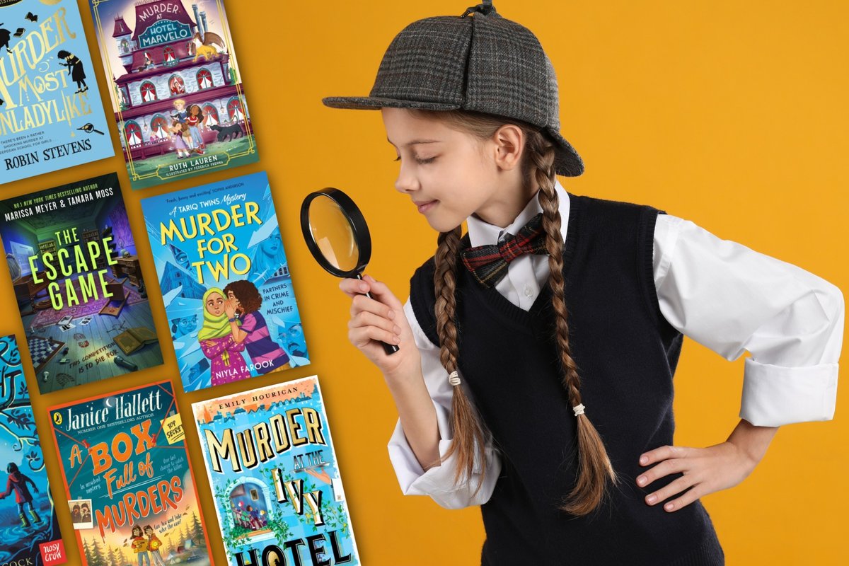 lovereadingkids's tweet photo. It's #NationalCrimeReadingMonth! Get young sleuths hooked on cosy crime 🔍
Stories that entertain AND build logical thinking and problem-solving skills. 
Every purchase supports their school too:
https://t.co/zUxRzpZtjO https://t.co/OJzv9ie0wK