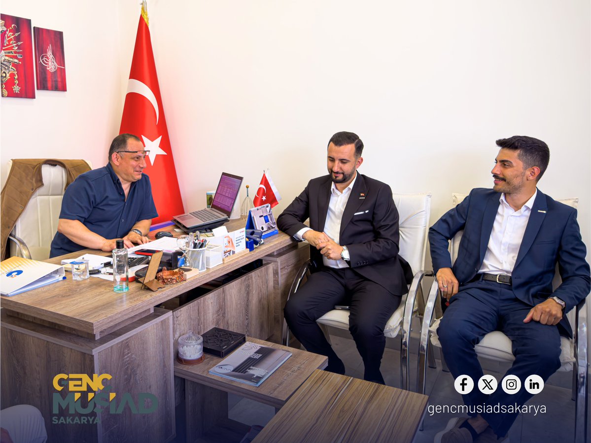 gmsakarya's tweet photo. 🏢 Dinamik Mühendislik Ziyareti

Genç MÜSİAD Sakarya olarak, MÜSİAD Ana Kademe üyemiz Alperen Kocagöz’ü firması Dinamik Mühendislik’te ziyaret ettik.

Kıymetli görüşleri ve misafirperverliği için kendisine teşekkür ediyor, çalışmalarında muvaffakiyetler diliyoruz. https://t.co/09C97GBAZe