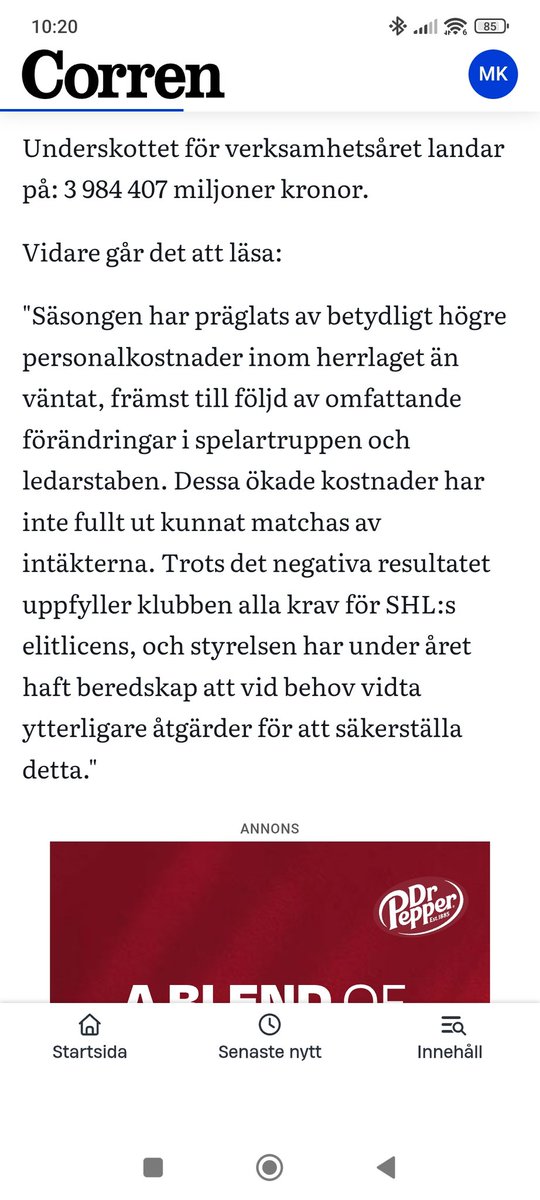 Markuskallstrom's tweet photo. @MrMadhawk Nä LHC gick back nästan 4 biljoner! https://t.co/0cXXdwc5OS