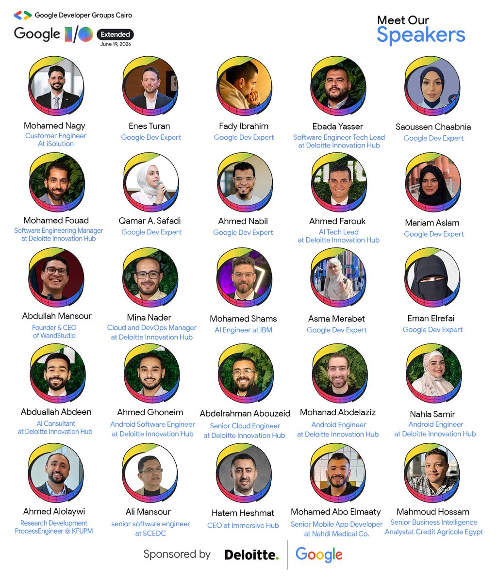 GDGCairo's tweet photo. THE COUNTDOWN IS OVER.
Tomorrow, the future of technology lands in Cairo. 🚀

Months of planning.
Weeks of preparation.
An incredible lineup of speakers from across the region... and tomorrow, it all comes to life.🥳 https://t.co/7S5cLQI05w