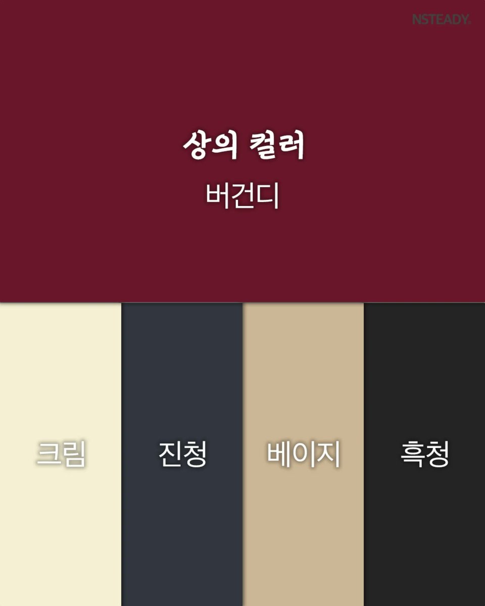 wildcatclub_'s tweet photo. 알아두면 평생 써먹는 옷 컬러조합 15개 https://t.co/Qi2iTeObRT