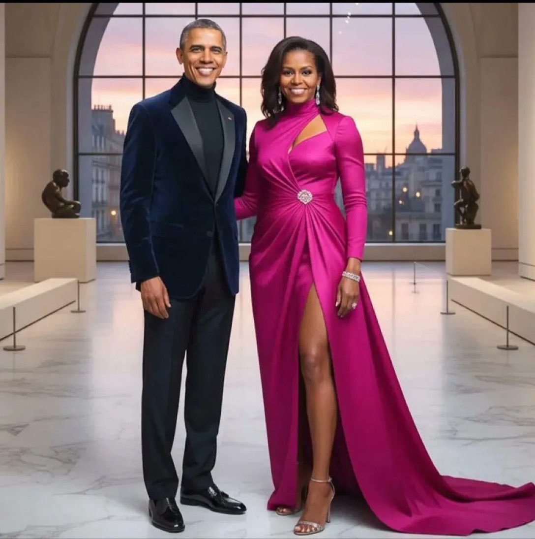 AmericaFirsa's tweet photo. Are The Obamas the most magnificent Presidential couple?

A. Yes 
B. No https://t.co/Jvl6Sk2ZMW