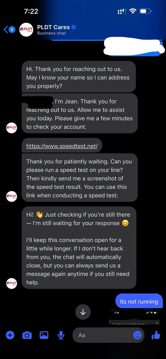 amiyaseus's tweet photo. @PLDT_Cares I want to complain how our internet is unstable &amp; hoping to get help but your agents made it worst. 

First, I was put on hold and I replied for acknowledgment then right after a minute, the chat got disconnected.

Waited for 21 mins for the second agent but no luck! https://t.co/Fn0zYrjunN