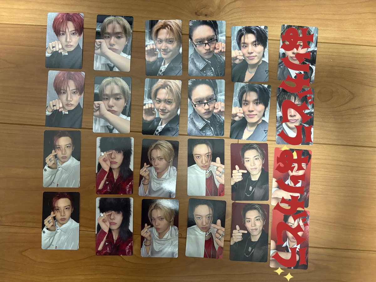 __xx_tr's tweet photo. TREASURE NEW WAVトレカ 特典 交換

【譲】画像のもの

【求】 アサヒ、ジフン

郵送での交換希望📮
ペンコンも入ります当方と被る方は手渡し可能です
お気軽にお声掛けください😌 https://t.co/1HY4a5Xegf