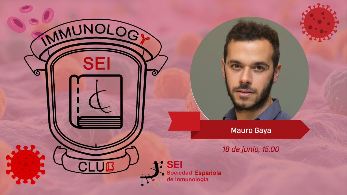 SEinmunologia's tweet photo. 📣¡Continuamos con una nueva sesión de nuestro #ImmunologyClub hoy a las 15h! 
El Dr. Mario Gaya nos hablará sobre cómo la sensibilización a alérgenos genera poblaciones de células B de memoria residentes tanto en los órganos linfoides como en el pulmón.🫁
https://t.co/WUowo1xAK4 https://t.co/BCurg6cdZ4