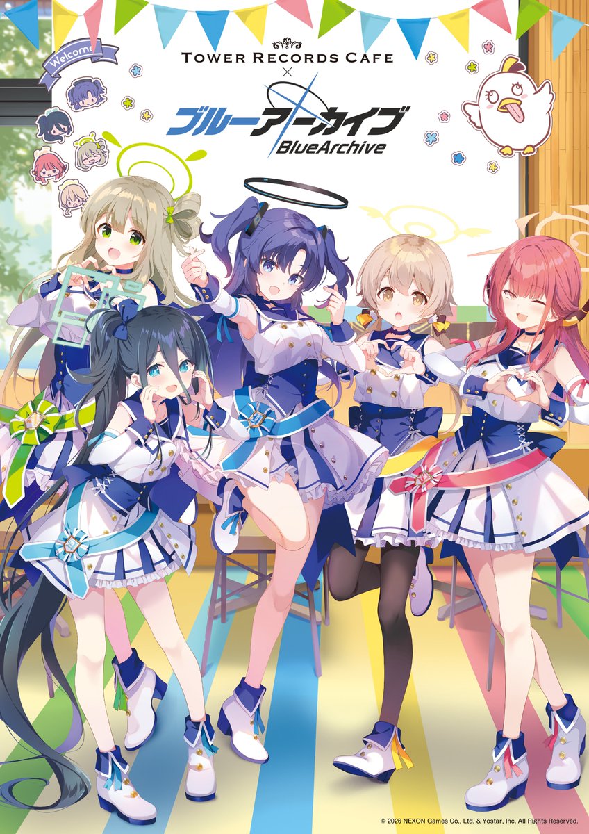ブルアカ × TOWER RECORDS CAFE】 ／ コラボカフェ予約チケット販売中