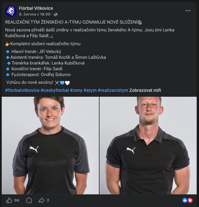 ProkyV's tweet photo. @vogt_denis @fcbanikostrava @musil_24 @Kondicnikouc To musí mít ve florbalových Vítkovicích po 9 dnech radost https://t.co/S6udPGk3Av