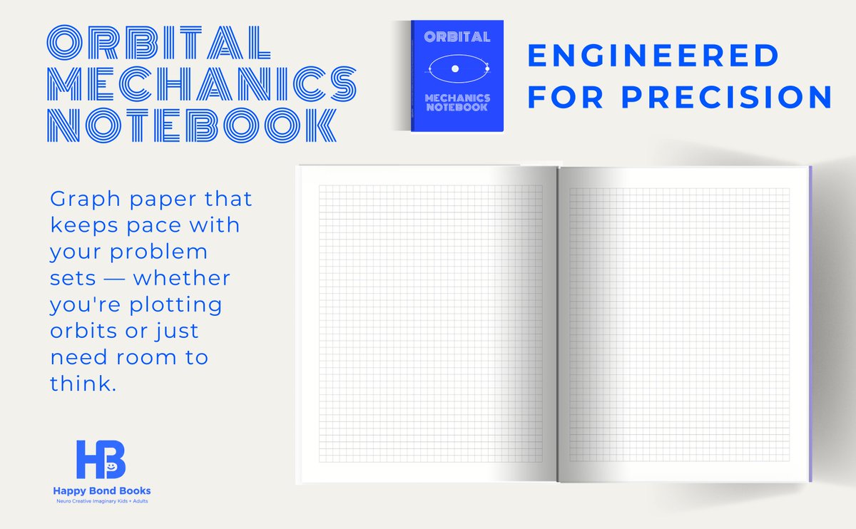 HAPPYBONDBOOKS's tweet photo. Some notebooks hold notes. Others hold missions.
https://t.co/oa9YcJ45zq
#OrbitalMechanics #AerospaceEngineering #Astrodynamics #SpaceEngineering #STEM #GraphPaper #HohmannTransfer #graph https://t.co/FeNqx6itNO