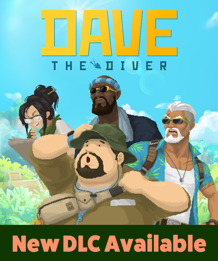 DaveDiverGame's tweet photo. 🌴 "In the Jungle" is OUT NOW! 🌴
Welcome to the jungle, Divers! Take a break from the Blue Hole and start a new adventure! 🦜
Available on all platforms. https://t.co/auwrCTX2YC