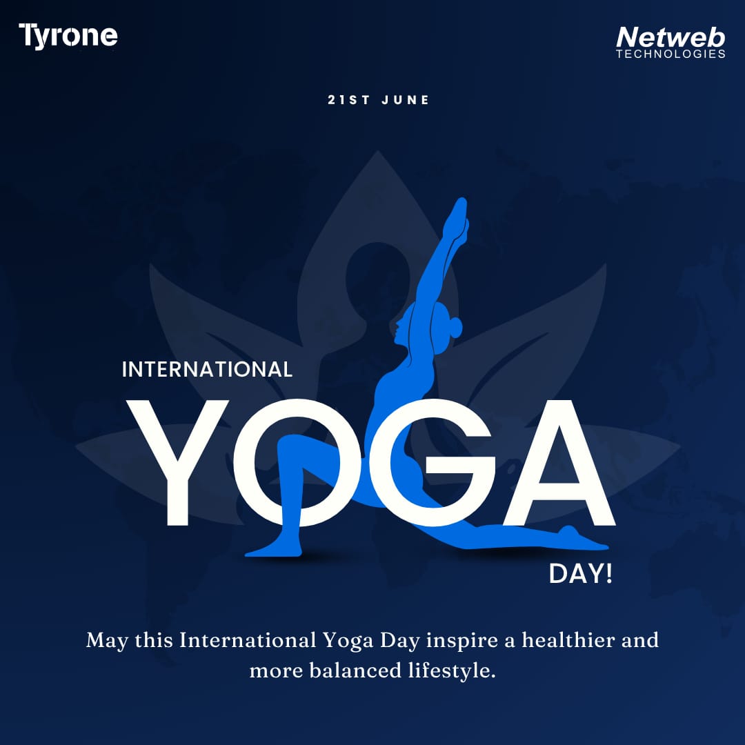 TyroneSystems's tweet photo. May this International Yoga Day inspire a healthier and more balanced lifestyle.
.
.
#NetwebTyrone #InternationalYogaDay #YogaDay #FutureOfTech #InnovationLeadership #TechCommunity https://t.co/B82Hu4osOQ