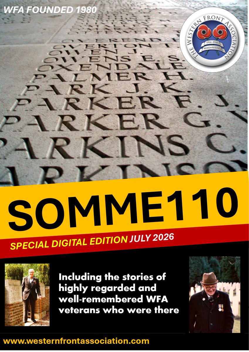 TheWFA's tweet photo. “As soon as our men attacked, the Germans opened up... a bullet which must have gone over my head hit Colonel Forsyth.”
To mark the Somme 110 anniversary, we are releasing a special digital magazine. Subscribe to ‘Trench Lines’ for your free copy – coming soon. https://t.co/9RC2bi7POw