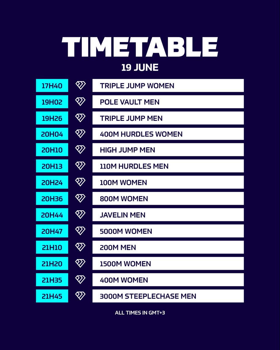 Diamond_League's tweet photo. ALL ROADS LEAD TO DOHA…

#DohaDL 🇶🇦 is the next opportunity for athletes to pick up valuable #RoadToTheFinal points.

Meet day 🗓️ June 19

Find out where to watch: https://t.co/Ygmz3FKlXR

🎨 Seazer Design

#DiamondLeague 💎 https://t.co/qAmRfHnKWP