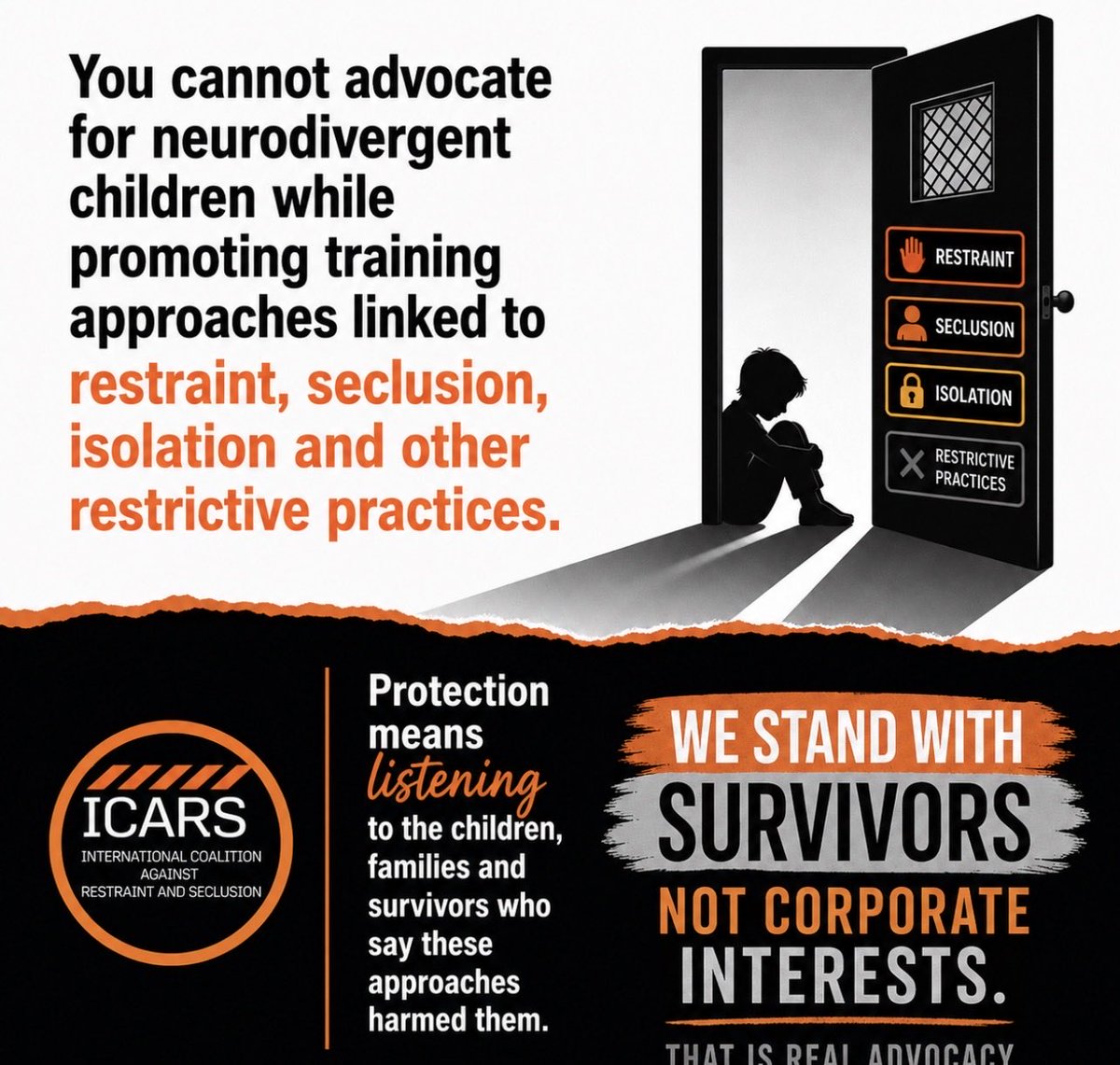 ICARS (Int. Coal. Against Restraint and Seclusion) tweet media
