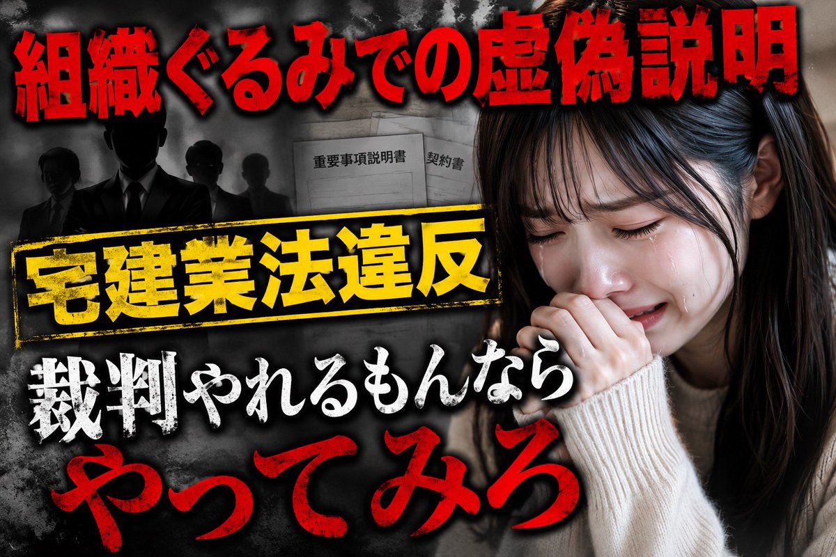 AyuReady0712's tweet photo. 後輩から賃貸トラブルの相談をされました😊
契約書には書かれていない不具合に、組織ぐるみでの虚偽説明🦑
私は後輩に言いました。
「よし・・・揉めるか」
https://t.co/v1vXzapMgn

#あゆみん家
#YouTube https://t.co/JmP1J0kgNe