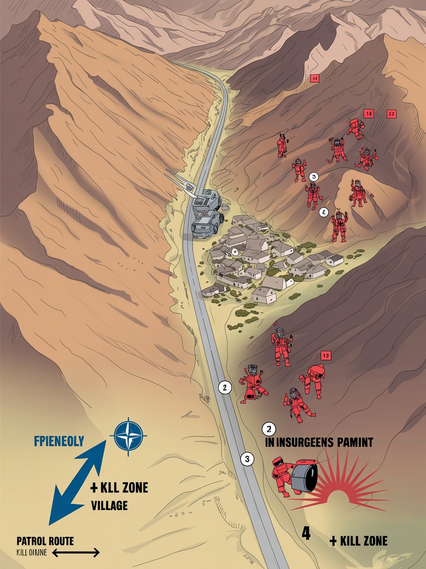 TemichNor's tweet photo. NATO won every firefight for twenty years and still lost the war. How?

TALIBAN GUERRILLA TACTICS | Ground | Afghanistan 2001–2021

THE MECHANISM:
① A small insurgent cell buries an IED on a known patrol road, then melts into the local population.
② The fighters wait — days if needed — indistinguishable from farmers and villagers.
③ A NATO patrol or convoy enters the kill zone. The bomb triggers; a brief ambush follows.
④ The cell scatters before air support or armor can respond. No front line to hold, nothing to counterattack.

THE PRINCIPLE: When you cannot match an enemy's firepower, refuse to give it a target. Trade ground for time and make the war too long and too costly to sustain.

HISTORICAL PARALLEL: The Viet Cong did the same to the United States. American forces held overwhelming technological superiority and won most large engagements, yet tunnels, ambushes, and patience neutralized that edge. In both wars the stronger army controlled the battlefield by day and lost the country over the years.

#Afghanistan #Taliban #Guerrilla #WarTactics