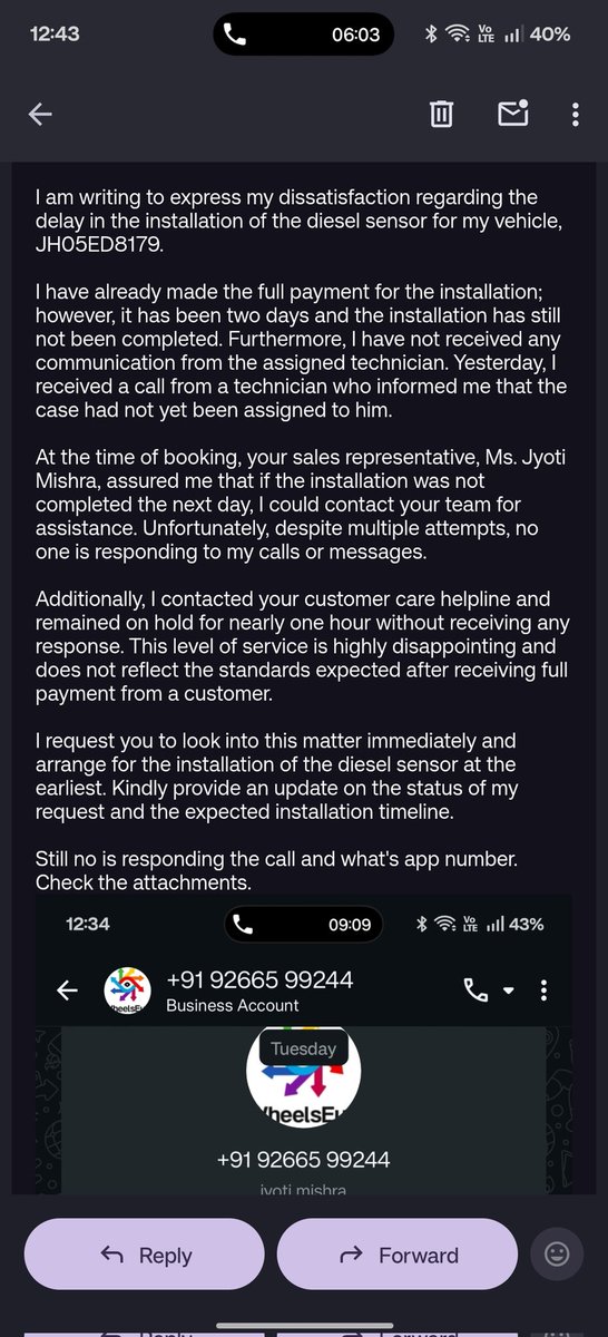 singhania201's tweet photo. @wheelseye - no response from customer support team. If you're not able to provide on service on ground then please stop fooling people by asking them to pay full advance before installation. https://t.co/fyckFVWcgo