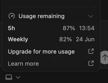 didicayu's tweet photo. @thsottiaux I use Codex with the VSCode extension and CLI, and I can't see any reset. Do I need to be on Codex Desktop? https://t.co/F26nPeF3TB