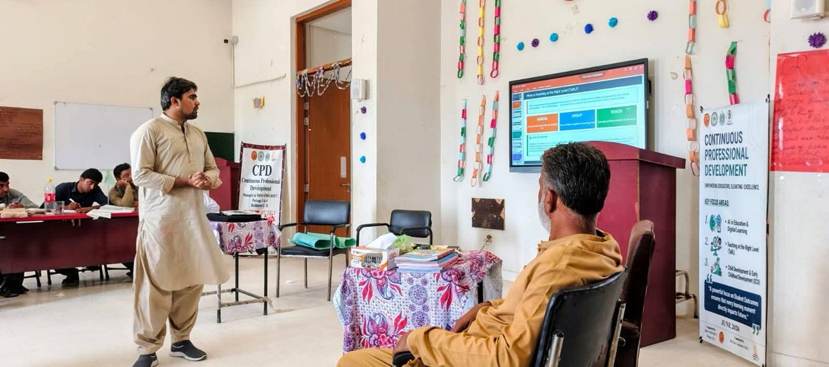 SELDGOS's tweet photo. A successful CPD session at GHS Hassan Ali Shah, Kashmore-I, equipped teachers with modern teaching strategies, digital resources, and AI-powered tools to create engaging and future-ready classrooms.

#DigitalLearning #SindhEducation #TeacherDevelopment #CPD #EducationForAll #SELD
@MinisterEduGos