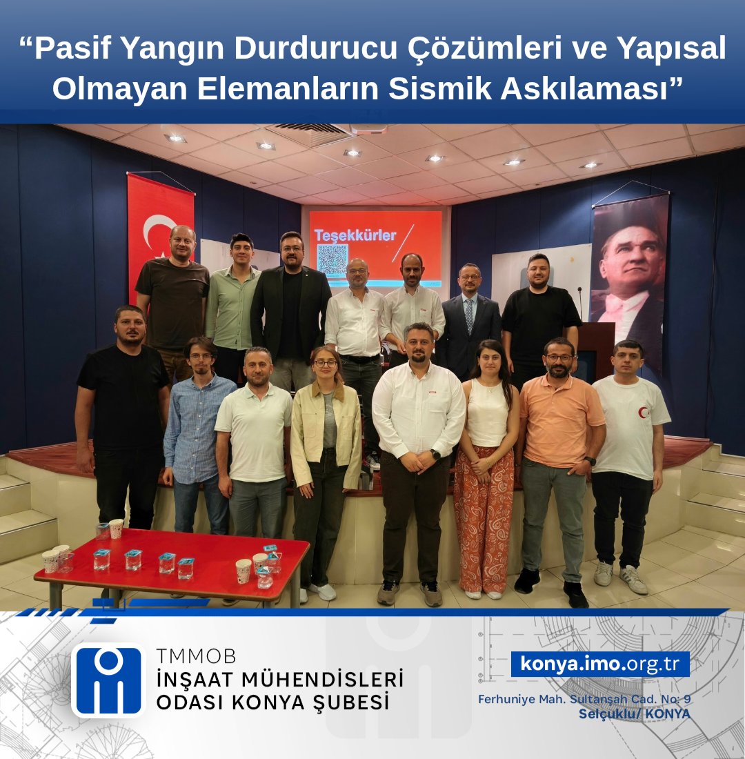 42_imo's tweet photo. Pasif Yangın Durdurucu Çözümleri ve Yapısal Olmayan Elemanların Sismik Askılaması Semineri Gerçekleştirildi

Şubemizde düzenlenen “Pasif Yangın Durdurucu Çözümleri ve Yapısal Olmayan Elemanların Sismik Askılaması” semineri, üyelerimizin katılımıyla gerçekleştirildi. https://t.co/3OmqnvdlIq