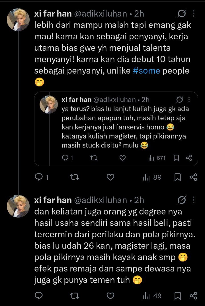 adikxiluhan's tweet photo. @jjbothsides just gonna leave this here hunny @jjbothsides let's see hasil dari bias elu yg kuliah magister itu 😂 ditunggu ya dia jadi dosen spesial di kuliah umum di salah satu universitas korea https://t.co/qF4dmUrOOM