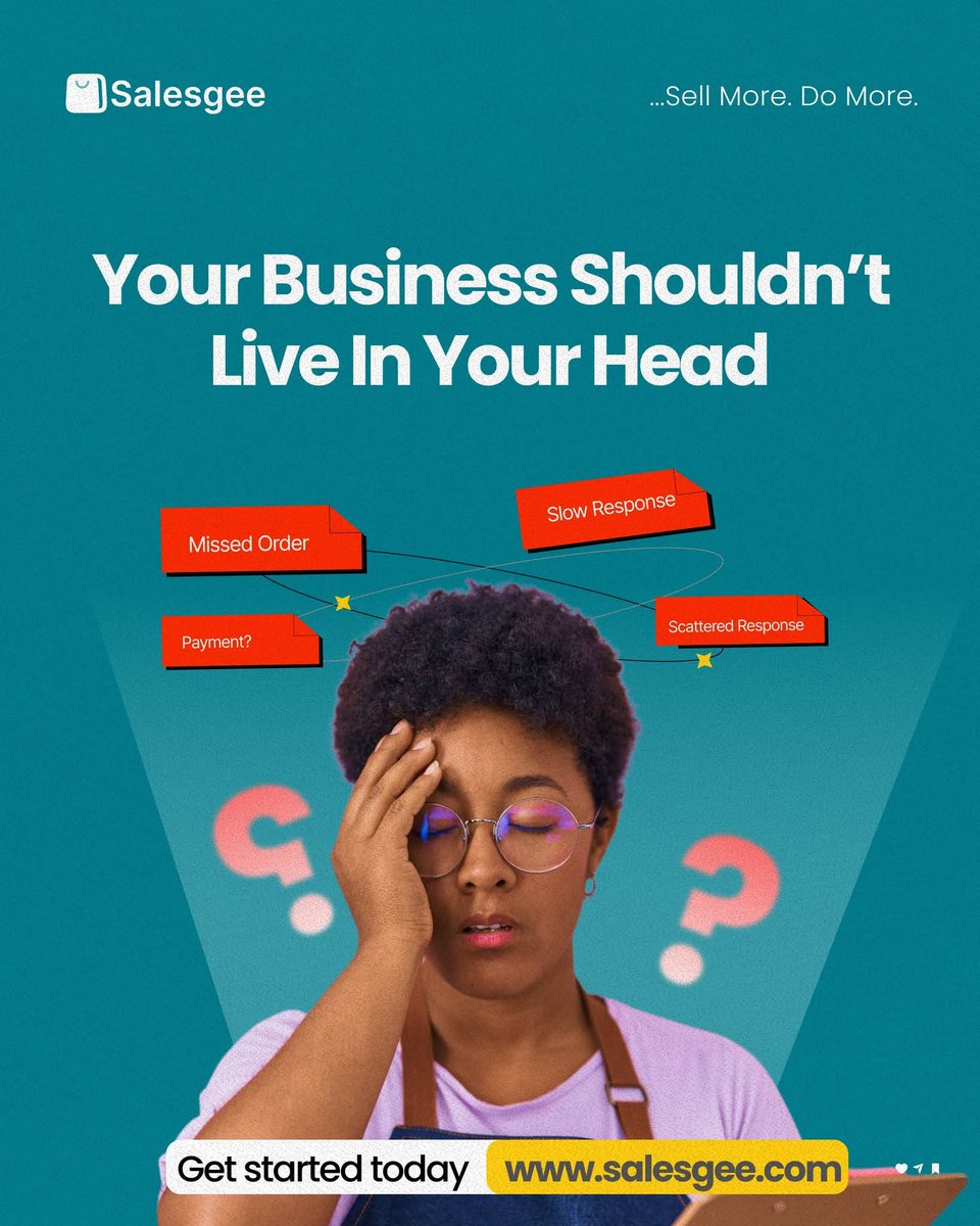 trysalesgee's tweet photo. Why Business Owners Shouldn't Rely on Memory
That's how missed orders, forgotten customer requests and unpaid invoices happen
Instead of juggling multiple tools, spreadsheets, and paperwork, SalesGee gives you everything you need to run your business efficiently from one place. https://t.co/Raj0fs8hiS