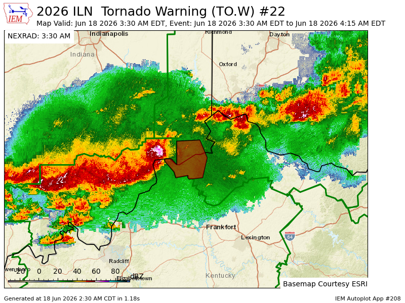 glwx_'s tweet photo. ILN issues Tornado Warning [tornado: RADAR INDICATED, hail: 0.00 IN] for Switzerland [IN] and Carroll, Gallatin, Owen [KY] till 4:15 AM EDT https://t.co/xI0nDrGmUu https://t.co/3IGoN0NM2j