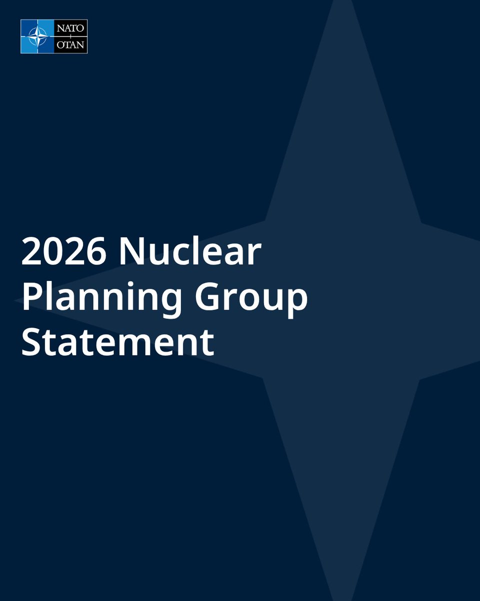 2026 Nuclear Planning Group Statement