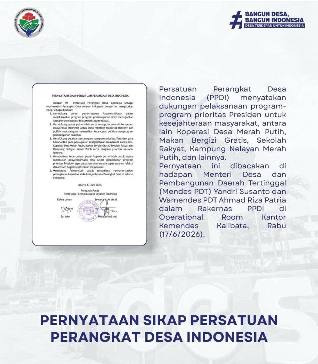 Rahmathijrahs1's tweet photo. #KementerianDesaPDT
#BPSDMKementerianDesaPDT
#KDMPdanMBGProgramStrategis
#BangunDesaBangunIndonesia
#BangunEkonomiMasyatakatDesa https://t.co/DYReILAIZI