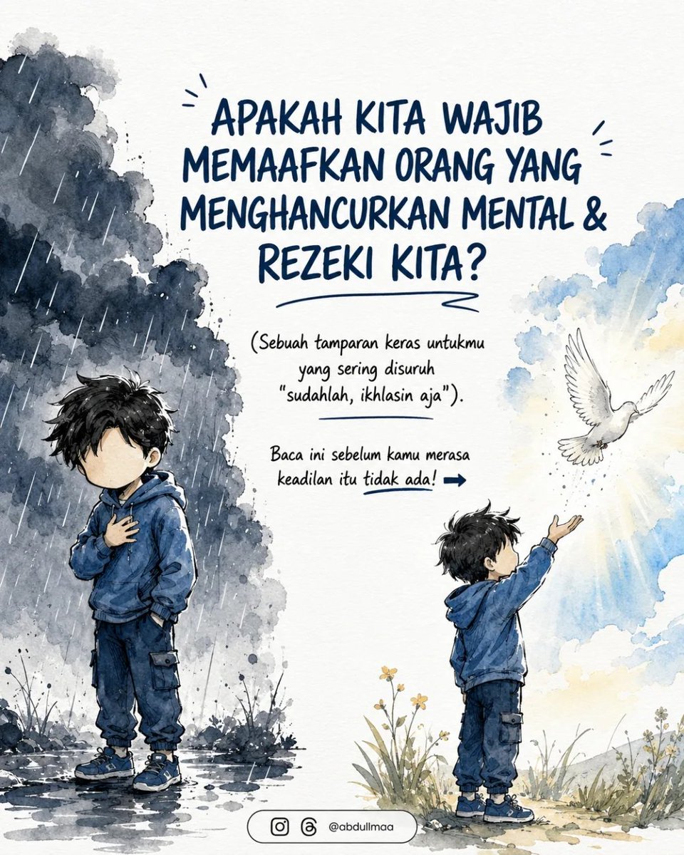 noirzaa's tweet photo. Sering merasa hancur karena difitnah, dijatuhkan, atau diputus pintu rezekinya oleh orang lain?

Jangan habiskan energimu untuk membalas dendam, karena QS. lbrahim ayat 42 menegaskan bahwa Allah tidak pernah lalai sedetik pun dari perbuatan orang-orang dzalim! https://t.co/GdtImRTrGw
